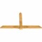 Ekena Millwork Eugene Rough Sawn Timber Gable Bracket, Western Red Cedar, 60"W x 32"H x 2"D x 4"F, 13/12 Pitch GBW060X32X0204EUG00RWR - alternate 5